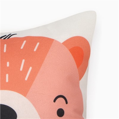 Подушка декоративная «Этель. Медвежонок», 30×30 см, велюр