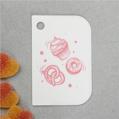 Шпатели кондитерские, набор «Сладости» 11.5×8 см, 11.2×6.5 см, 10×7 см, 3 шт.