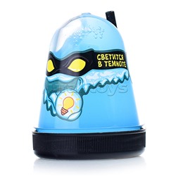 Лизун "Slime "Ninja" светится в темноте, синий, 130 г.