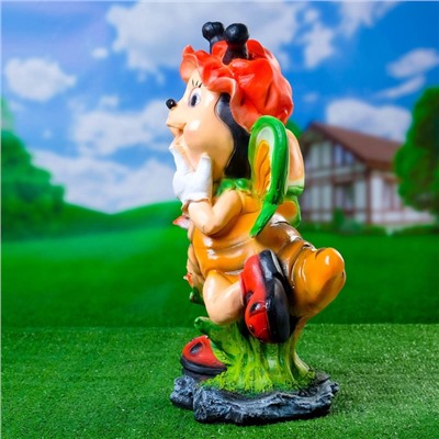 Садовая фигура из полистоуна «Пчёлка в панамке», 49×23×25 см