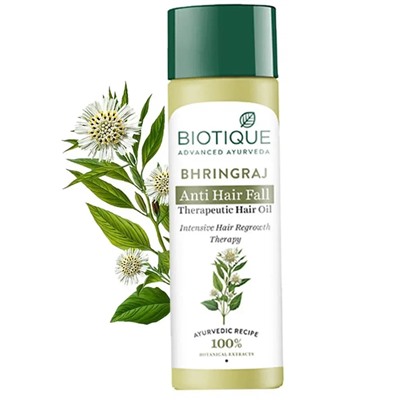 Biotique Bhringraj Therapeutic Oil For Falling Hair / Биотик Лечебное Масло Бринграж Против Выпадения Волос 120 мл
