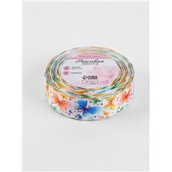 Лента репсовая «Бабочки», 25 мм, 18±1 м, разноцветная
