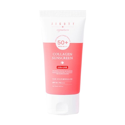 Jigott Солнцезащитный крем с коллагеном SPF 50+ PA+++ Signature Collagen Sunscreen