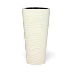 Кашпо для цветов со вставкой «Оазис», 43 л (10 л), пластик, белое