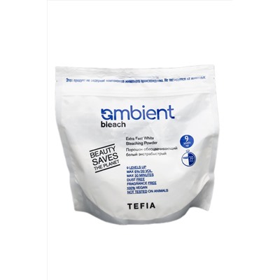 TEFIA Ambient Порошок обесцвечивающий для волос белый экстрабыстрый, 500 г KRISTALLER, 1110915