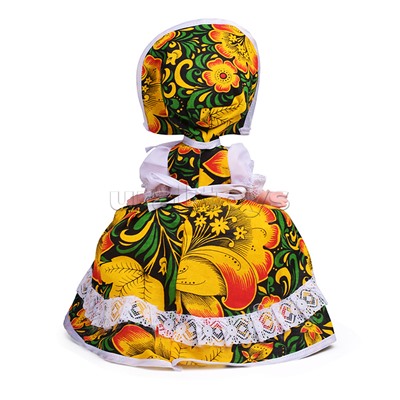 Кукла Чайница Хохлома, в пакете
