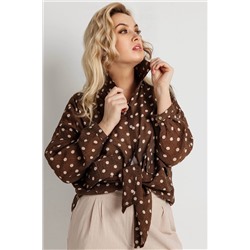 Блузка женская  9609/01/Коричневый