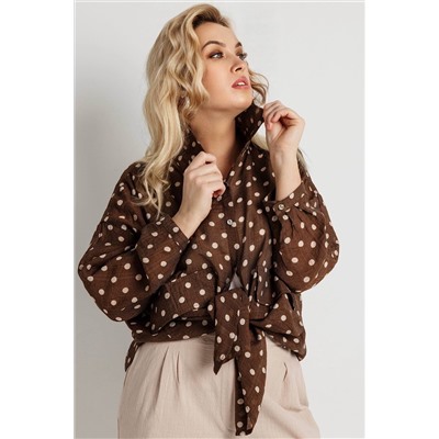 Блузка женская  9609/01/Коричневый