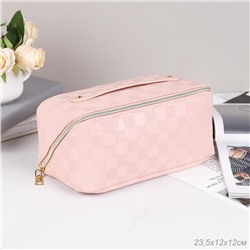 Косметичка 23,5х12 см / XN-011PN /уп 50/розовая