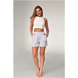 Шорты в полоску серые НАТАЛИ, 1065361