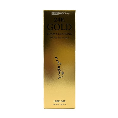 Пенка для лица очищающая с биозолотом 24K Gold Foam Cleansing Heeyul Lebelage, Корея, 100 мл Акция