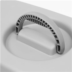 Переноска для животных «Неон», 48×32×29.5 см, вес до 12 кг, пластик, серая, голубая