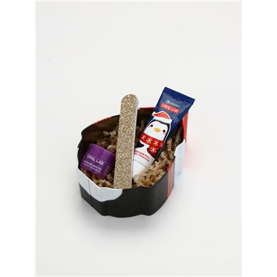 Подарочный набор новогодний Let it Snow, бальзам для губ, крем для рук и пилочка, URAL LAB