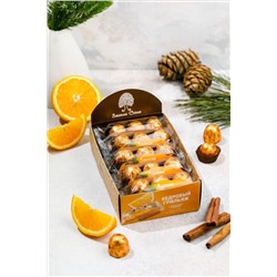 Кедровый грильяж с Апельсином и корицей / шоу-бокс / 400 г / 10 флоу-паков / ТМ Сибирский кедр