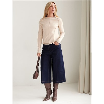 Джемпер тонкой вязки из хлопка с нейлоном