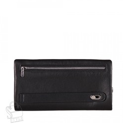 Клатч мужской кожаный 20937 black Pratero