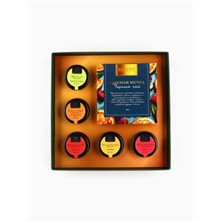 Подарочный набор новогодний «Вкусного Нового Года», мед кремовый, чай