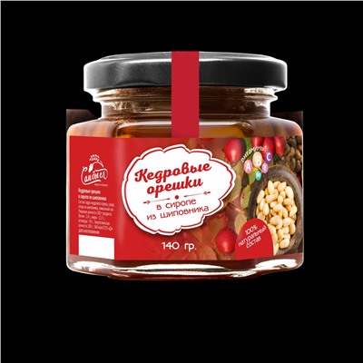 Кедровый орех в сиропе из шиповника 140 г Сам бы ел