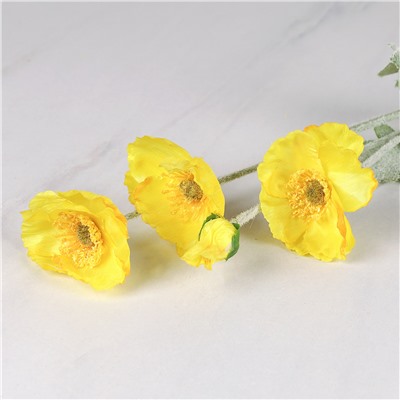 Цветок искусственный Мак 60 см / RF-1560 /уп 10/250/1000/