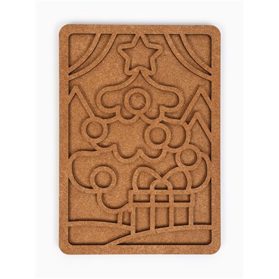 Пластилиновые картинки «Новый год! Ёлочка в лесу»