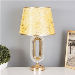 Лампа настольная «Рета» 1×40 Вт Е27+подсветка, золото 29×29×51 см