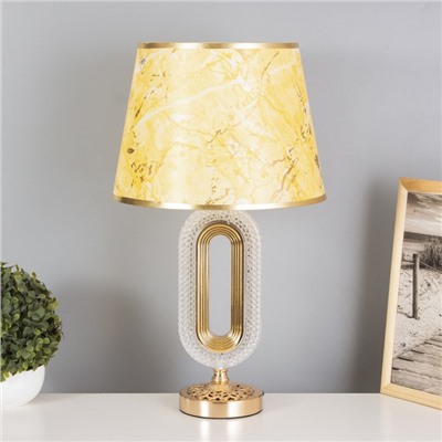 Лампа настольная «Рета» 1×40 Вт Е27+подсветка, золото 29×29×51 см