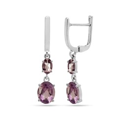 Серьги из серебра аметист, Вивьен