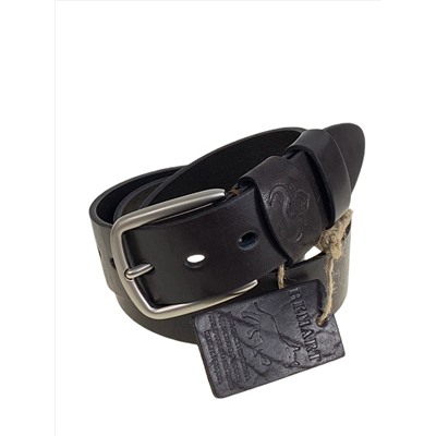 Ремень мужской из натуральной кожи, цвет шоколад