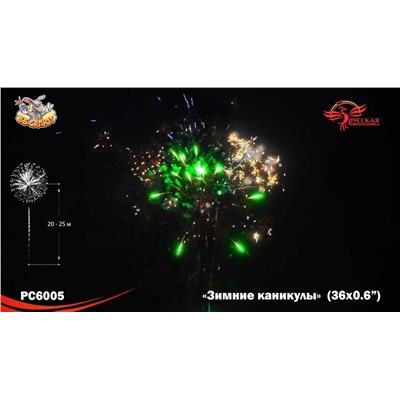 Фейерверк РС6005 Зимние каникулы (0,6" х 36)