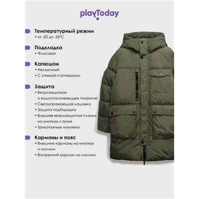 Пальто текстильное с полиуретановым покрытием для мальчиков