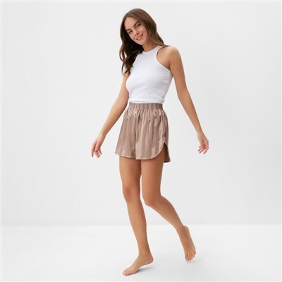 Шорты женские KAFTAN Silk «Полоса» размер 40-42, пудровый