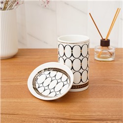 Аксессуары для ванной «Джеки», 4 предмета, мыльница, дозатор для мыла, 2 стакана, белые