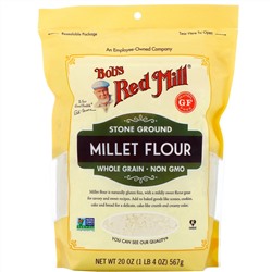 Bob's Red Mill, Просяная мука, цельнозерновая, 567 г (20 унций)