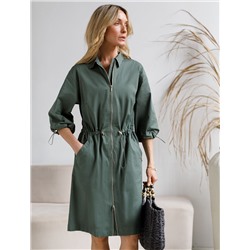 Платье из хлопка на молнии