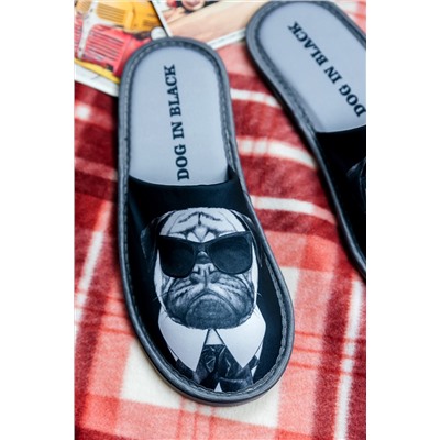 Тапки Dog in Black мужские