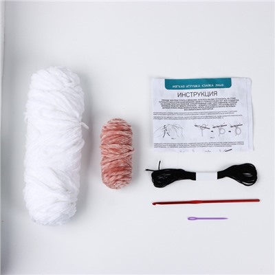 Набор для вязания крючком. Амигуруми: мягкая игрушка своими руками «Зайка Эми», 18 см