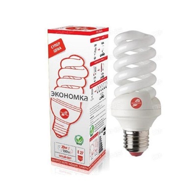 Экономка лампа кпл spc 20w e2727 t3