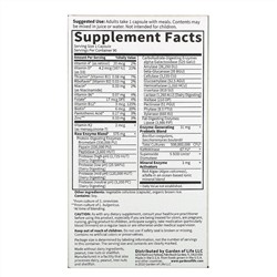 Garden of Life, RAW Enzymes, ферменты для мужчин, 90 вегетарианских капсул