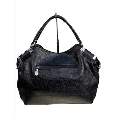 Женская сумка из искусственной кожи, цвет черный