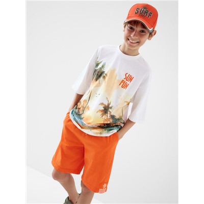 Комплект трикотажный для мальчиков: фуфайка (футболка), шорты