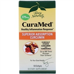 Terry Naturally, CuraMed, 375 мг, 120 мягких желатиновых капсул