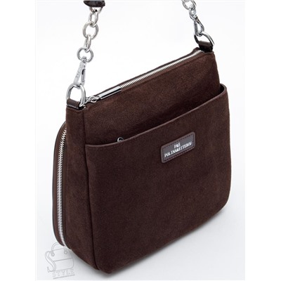 Сумка женская кожаная 2378YF d.coffee Polina&Eiterou