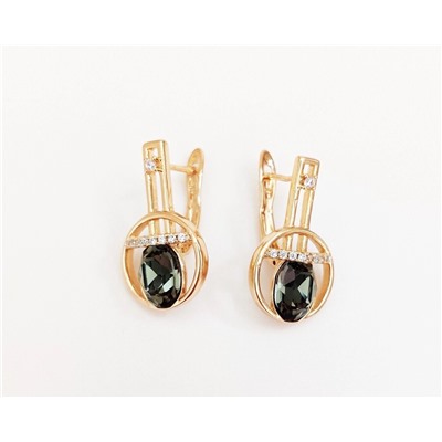 Серьги с кристаллами Swarovski