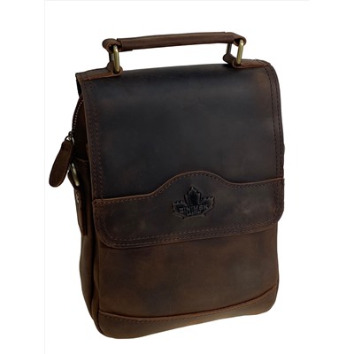 Сумка мужская из натуральной кожи, цвет коричневый