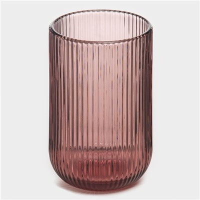 Стакан Magistro «Грани», 400 мл, 8×13 см, стекло, розовый