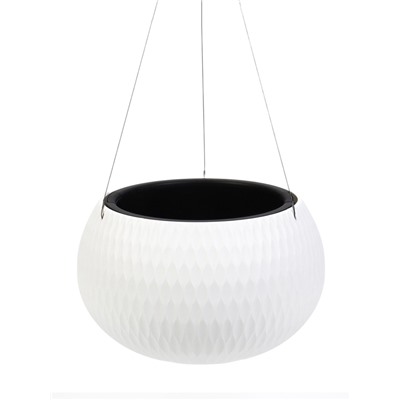 УЦЕНКА Кашпо «Жемчужина» 7 л подвесное, белый