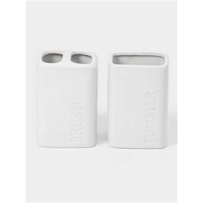 Набор для ванной «Кристаль», 4 предмета, дозатор для мыла, 2 стакана, мыльница