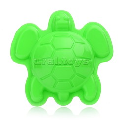 Песочный набор "Морской"( 2 формочки, совок,грабли)