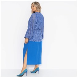 Двойка с кружевным кардиганом, Цвет нежности (blue, 2 в 1)