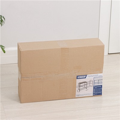 УЦЕНКА Подставка для обуви с сиденьем «Дубль», 3 полки, медный антик